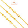 MASDORA 916 Gold Bracelet Rantai Tangan Emas ~ Shining Sauh Triple Oval (EMAS 916/22K)