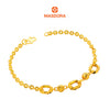 MASDORA 916 Gold Bracelet Rantai Tangan Emas ~ Shining Sauh Triple Oval (EMAS 916/22K)