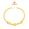 MASDORA 916 Gold Bracelet Rantai Tangan Emas ~ Shining Sauh Triple Oval (EMAS 916/22K)