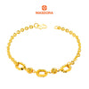 MASDORA 916 Gold Bracelet Rantai Tangan Emas ~ Shining Sauh Triple Oval (EMAS 916/22K)