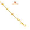 MASDORA 916 Gold Bracelet Rantai Tangan Emas ~ Mini Solid Clover (5F) (EMAS 916/22K)