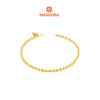 MASDORA 916 Gold Bracelet Rantai Tangan Emas ~ Mini Shining Sauh Fluffy Love (EMAS 916/22K)