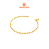 MASDORA 916 Gold Bracelet Rantai Tangan Emas ~ Mini Shining Sauh Fluffy Love (EMAS 916/22K)