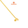 MASDORA 916 Gold Bracelet Rantai Tangan Emas ~ Mini Shining Sauh Fluffy Love (EMAS 916/22K)
