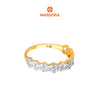 MASDORA 916 Gold Ring Rings Cincin Emas ~ Duotone Hexagonal Chain Cutting (EMAS 916/22K)