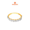 MASDORA 916 Gold Ring Rings Cincin Emas ~ Duotone Hexagonal Chain Cutting (EMAS 916/22K)