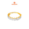 MASDORA 916 Gold Ring Rings Cincin Emas ~ Duotone Hexagonal Chain Cutting (EMAS 916/22K)