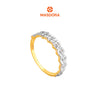 MASDORA 916 Gold Ring Rings Cincin Emas ~ Duotone Hexagonal Chain Cutting (EMAS 916/22K)