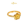MASDORA 999 Gold Ring Rings Cincin Emas ~ Golden Tangled Rose (EMAS 999/24K)