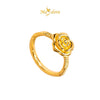 MASDORA 999 Gold Ring Rings Cincin Emas ~ Golden Tangled Rose (EMAS 999/24K)