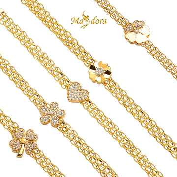 MASDORA 916 Gold Bracelet Rantai Tangan Emas ~ Crocheted Edition (EMAS 916/22K)