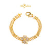 MASDORA 916 Gold Bracelet Rantai Tangan Emas ~ Crocheted Edition (EMAS 916/22K)
