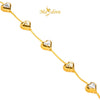 MASDORA 916 Gold Bracelet Rantai Tangan Emas ~ Duotone Unity Love Cutting (EMAS 916/22K)