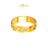 MASDORA 916 Gold Ring Rings Cincin Emas ~ Duotone Snowflakes (EMAS 916/22K)