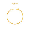 MASDORA 916 Gold Bangle Gelang Tangan Emas ~ Minimalist Golden Twisted Cavo (EMAS 916/22K)