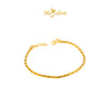 MASDORA 916 Gold Bangle Gelang Tangan Emas ~ Minimalist Golden Twisted Cavo (EMAS 916/22K)