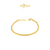 MASDORA 916 Gold Bangle Gelang Tangan Emas ~ Minimalist Golden Twisted Cavo (EMAS 916/22K)