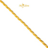 MASDORA 916 Gold Bangle Gelang Tangan Emas ~ Minimalist Golden Twisted Cavo (EMAS 916/22K)