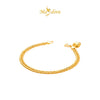 MASDORA 916 Gold Bracelet Rantai Tangan Emas ~ Lipan Licin Fluffy Love (EMAS 916/22K)