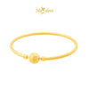 MASDORA 916 Gold Bangle Gelang Tangan Emas ~ Shiny Cutting Ball Clasp (EMAS 916/22K)