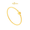 MASDORA 916 Gold Bangle Gelang Tangan Emas ~ Shiny Cutting Ball Clasp (EMAS 916/22K)