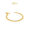MASDORA 916 Gold Bracelet Rantai Tangan Emas ~ Lipan Licin Fluffy Love (EMAS 916/22K)