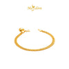 MASDORA 916 Gold Bracelet Rantai Tangan Emas ~ Lipan Licin Fluffy Love (EMAS 916/22K)
