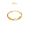 MASDORA 916 Gold Ring Rings Cincin Emas ~ Duotone Flower Links (EMAS 916/22K)