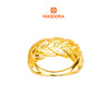 MASDORA 916 Gold Ring Rings Cincin Emas ~ Duotone Charming Pave (EMAS 916/22K)