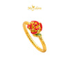 MASDORA 999 Gold Ring Rings Cincin Emas ~ 3D Rose Rope (EMAS 999/24K)