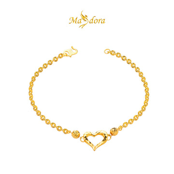 MASDORA 916 Gold Bracelet Rantai Tangan Emas ~ Shining Sauh Sincero Cutting (EMAS 916/22K)