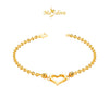 MASDORA 916 Gold Bracelet Rantai Tangan Emas ~ Shining Sauh Sincero Cutting (EMAS 916/22K)