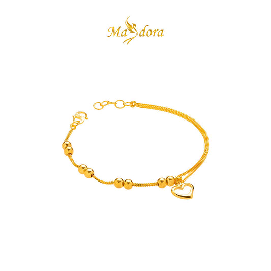 MASDORA 916 Gold Bracelet Rantai Tangan Emas ~ Modern Sincero Boba (EMAS 916/22K)