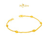 MASDORA 916 Gold Bracelet Rantai Tangan Emas ~ Golden Bead Single Chain (EMAS 916/22K)