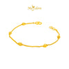 MASDORA 916 Gold Bracelet Rantai Tangan Emas ~ Golden Bead Single Chain (EMAS 916/22K)