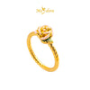 MASDORA 999 Gold Ring Rings Cincin Emas ~ 3D Rose Rope (EMAS 999/24K)
