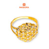 MASDORA 916 Gold Ring Rings Cincin Emas ~ Duotone Flower Bouquet (EMAS 916/22K)