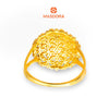 MASDORA 916 Gold Ring Rings Cincin Emas ~ Duotone Flower Bouquet (EMAS 916/22K)
