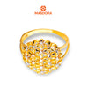 MASDORA 916 Gold Ring Rings Cincin Emas ~ Duotone Flower Bouquet (EMAS 916/22K)