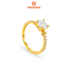 MASDORA 916 Gold Ring Rings Cincin Emas ~ Sparkling Luminous Solitaire (EMAS 916/22K)