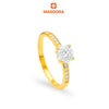 MASDORA 916 Gold Ring Rings Cincin Emas ~ Sparkling Mounted Solitaire (EMAS 916/22K)