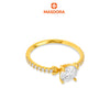 MASDORA 916 Gold Ring Rings Cincin Emas ~ Sparkling Luminous Solitaire (EMAS 916/22K)