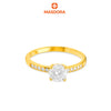 MASDORA 916 Gold Ring Rings Cincin Emas ~ Sparkling Mounted Solitaire (EMAS 916/22K)