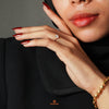 MASDORA 916 Gold Ring Rings Cincin Emas ~ Sparkling Mounted Solitaire (EMAS 916/22K)