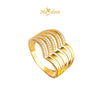 MASDORA 916 Gold Ring Rings Cincin Emas ~ Sparkling Quintuple Semi-V (EMAS 916/22K)