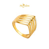 MASDORA 916 Gold Ring Rings Cincin Emas ~ Sparkling Quintuple Semi-V (EMAS 916/22K)