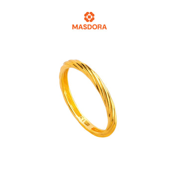 MASDORA 916 Gold Ring Rings Cincin Emas ~ Golden Delicate Cavo (EMAS 916/22K)