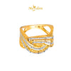 MASDORA 916 Gold Ring Rings Cincin Emas ~ Duotone Fancy Braided Links (EMAS 916/22K)