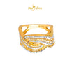 MASDORA 916 Gold Ring Rings Cincin Emas ~ Duotone Fancy Braided Links (EMAS 916/22K)
