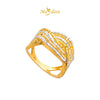MASDORA 916 Gold Ring Rings Cincin Emas ~ Duotone Fancy Braided Links (EMAS 916/22K)